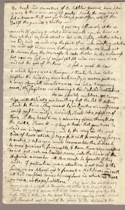 Strana 2, Dopis Abigail Adamsové Johnu Adamsovi, 31. března – 5. dubna 1776 od American School