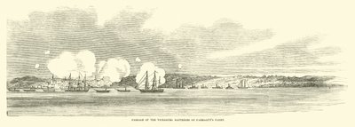 Průjezd Vicksburg Batteries flotilou Farraguts, červen 1862 od American School