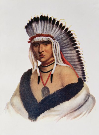 Petalesharro, a Pawnee Brave, ilustrace z 