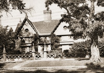 Pickering House, Salem, Massachusetts, 1915 (hlubotisk v sépiovém tónu) od American School