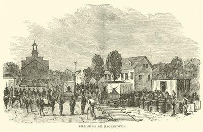 Drancování v Hagerstown, červenec 1864 od American School