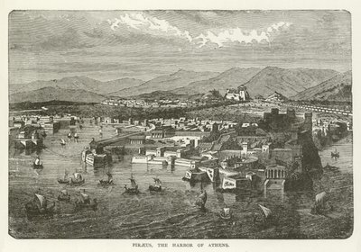 Pireus, přístav v Aténách od American School