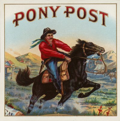 Pony Post - Cigar Label od American School