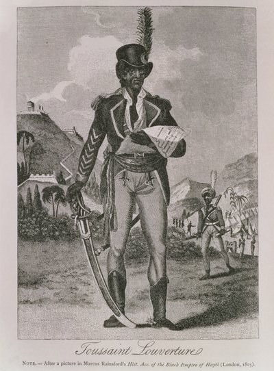 Portrét Francoise Dominique Toussaint-Louverture (asi 1743-1803) (rytina) od American School