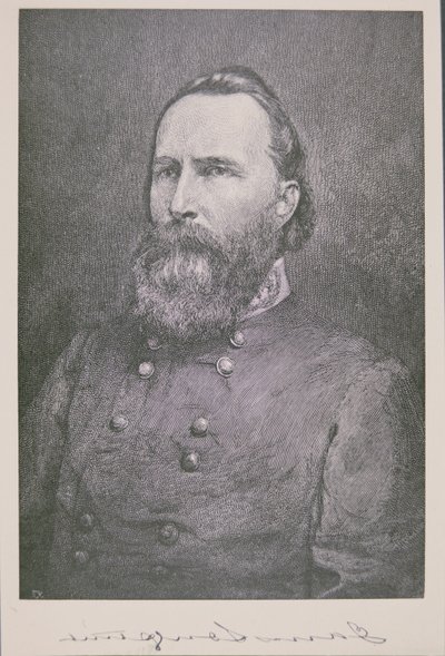 Portrét generála Jamese Longstreeta (1821-1904) (litho) od American School