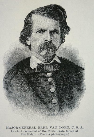 Portrét generálmajora Earla Van Dorna (litho) od American School