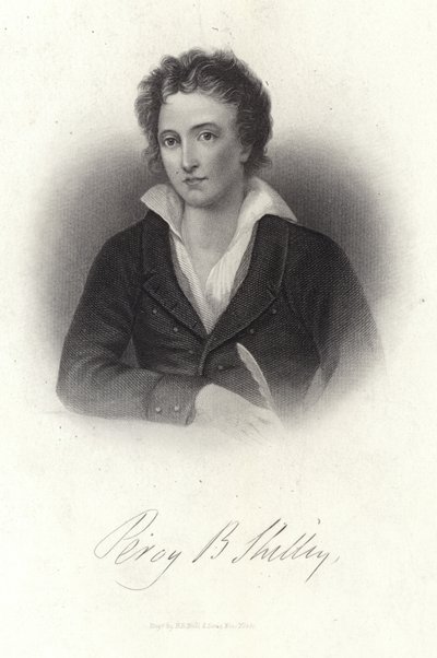 Portrét Percyho Bysshe Shelleyho od American School
