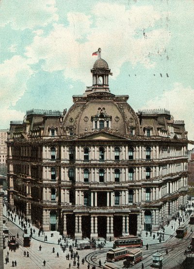Pošta, New York, kolem 1900-09 od American School