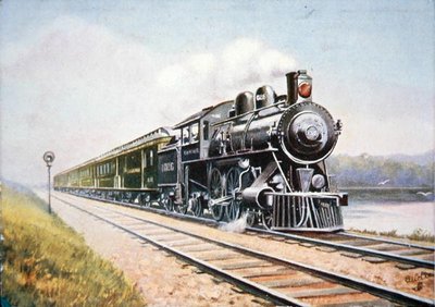 Pohlednice Overland Limited of the Chicago & North Western Railroad od American School