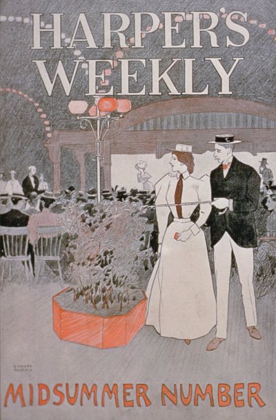 Plakátová reklama Harpers Weekly, Midsummer Number od American School