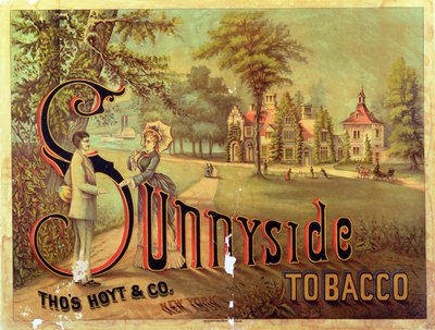 Reklamní plakát Sunnyside Tobacco od American School