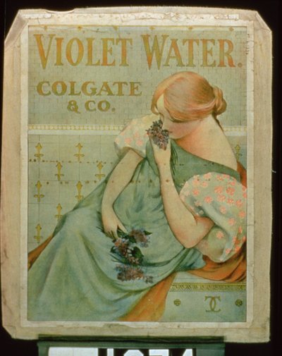 Plakátová reklama Violet Water od Colgate & Co. od American School