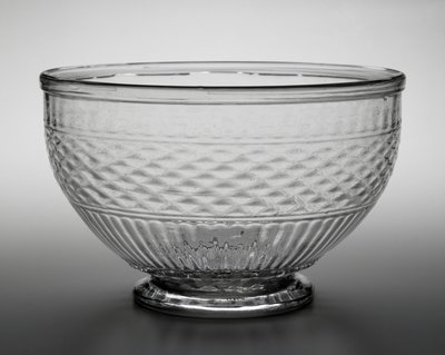Punch Bowl, c. 1820-1840 (olovnaté sklo) od American School