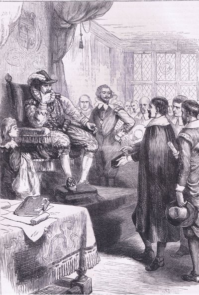 Puritans before James I, ilustrace z Cassell