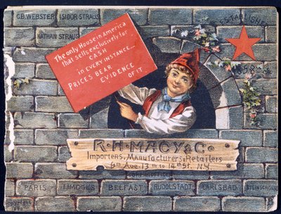 R.H. Macy & Co. Dovozci, výrobci a prodejci [přední strana katalogu], 1890 od American School