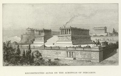 Rekonstruovaný oltář na Akropoli v Pergamonu od American School