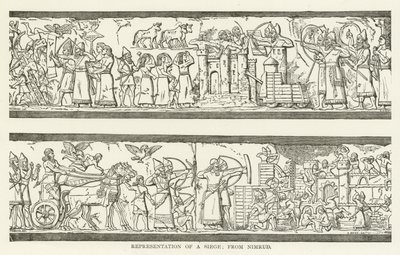 Reprezentace obležení; z Nimrudu od American School