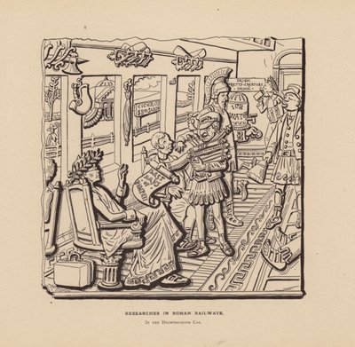 Výzkumy římských železnic (litografie) od American School