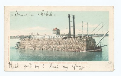 River Packet, Náklad bavlny, Jih (barva lito) od American School