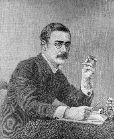 Rudyard Kipling (1865-1936) 1890 od American School