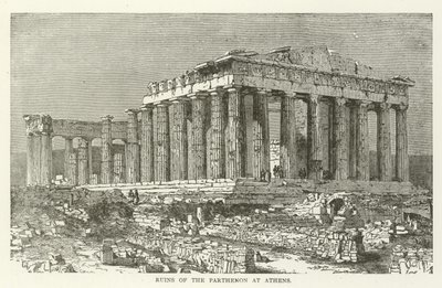 Ruiny Parthenonu v Aténách od American School