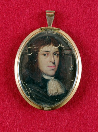 Samuel Parris, kolem 1685 (olej na kartě) od American School