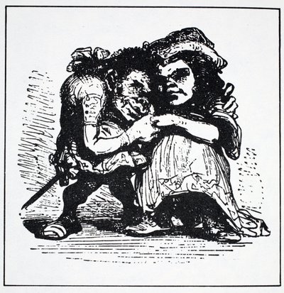 Skandinávští elfové, ze Světového průvodce po gnómech, vílách, elfech a dalších malých lidech od Thomase Keightleyho (1789-1872) Vydáno 1880 (BW Engraving) od American School