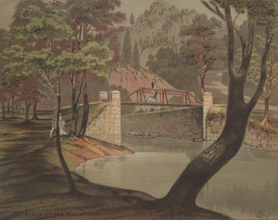 Scéna na Wissahickon, c.1880 od American School