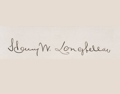 Podpis Henryho Wadswortha Longfellowa od American School