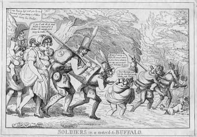 Vojáci na pochodu do Buffala, 1813 od American School