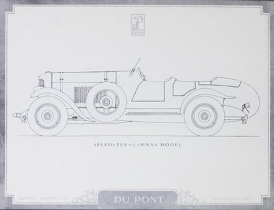 Speedster - Model LeMans, DuPont Motor Cars, 1921 od American School