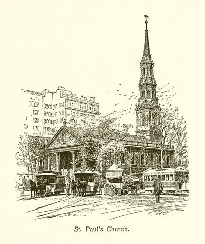 Kostel St. Pauls, New York od American School
