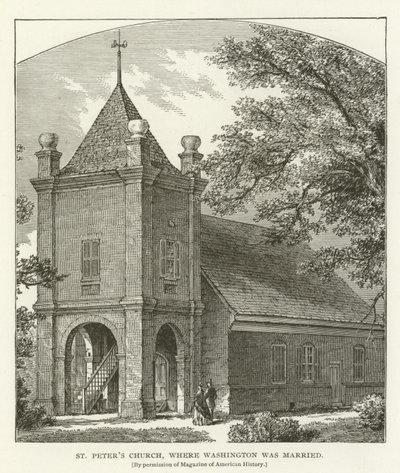 St Peters Church, kde se Washington oženil od American School