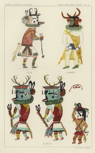 Tcub, Cipomeli, Sowinwu (barevná litografie) od American School