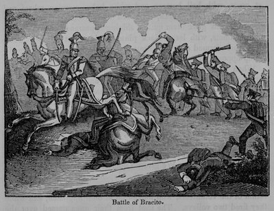 Bitva o Bracito, ilustrace z „Obrazové historie Mexika a mexické války“ od Johna Frosta, vydané v roce 1862 od American School