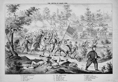 The Battle of Bulls Run, c.1861 od American School