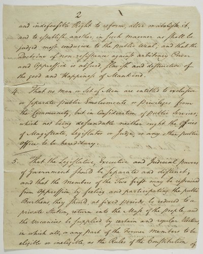 Listina práv, kopie podepsaná ve Federal Hall, 1789 (inkoust na papíře) od American School