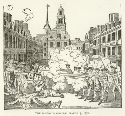 Bostonský masakr, 5. března 1770 od American School
