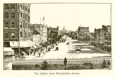Capitol, z Pennsylvania Avenue od American School