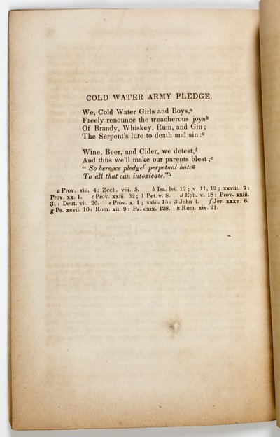 Slib armády studené vody, 1842 od American School