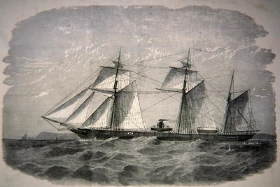 Konfederační soukromý nájezdník „Alabama“ (litho) od American School
