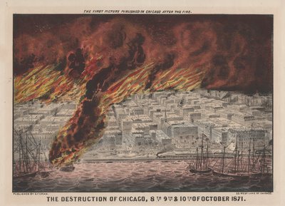 The Destruction of Chicago, 8., 9. a 10. října 1871, 1871 od American School