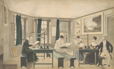 Třída kreslení, 1810-13 od American School