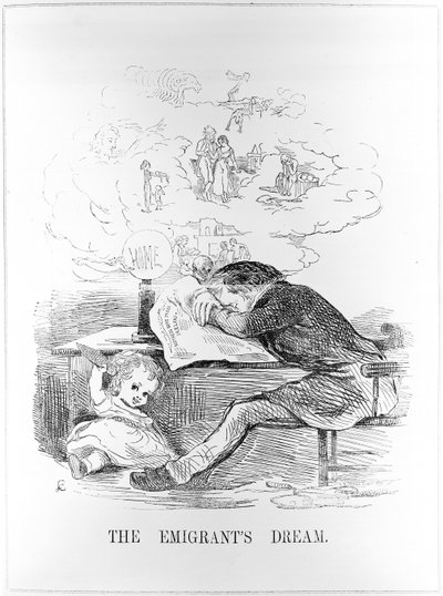 Sen o emigrantech, publikovaný v Yankee Doodle, 20. března 1847 od American School