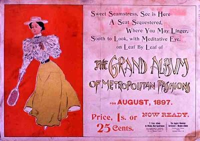„Velké album metropolitní módy“, srpen 1897 (barevné lito) od American School