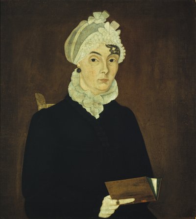 Dáma z Hornellu, kolem roku 1810 (olej na dřevěné desce) od American School