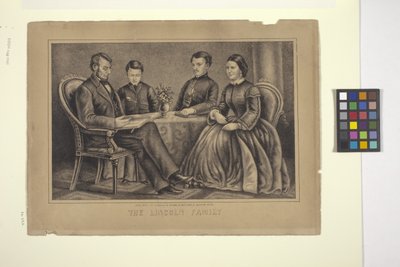 The Lincoln Family (litografie) od American School