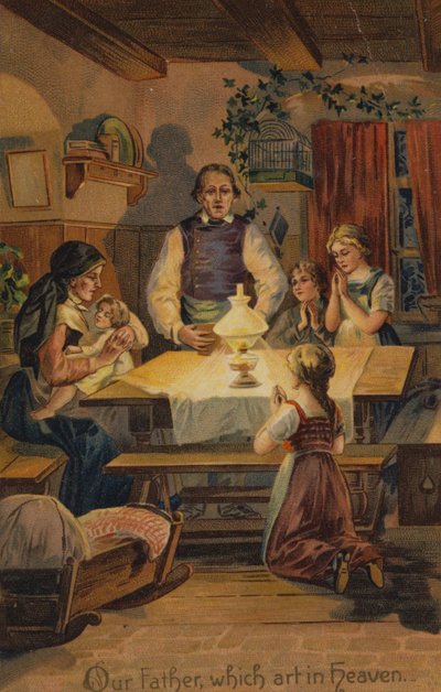 Modlitba Páně, Otče náš, jenž jsi na nebesích (chromolit) od American School