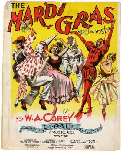 The Mardi Gras March and Two Step [přebal not], 1897 od American School