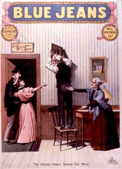 "The Picture Turned Towards The Wall", plakát k filmu "Blue Jeans", autor Joseph Arthur (barevná litografie) od American School